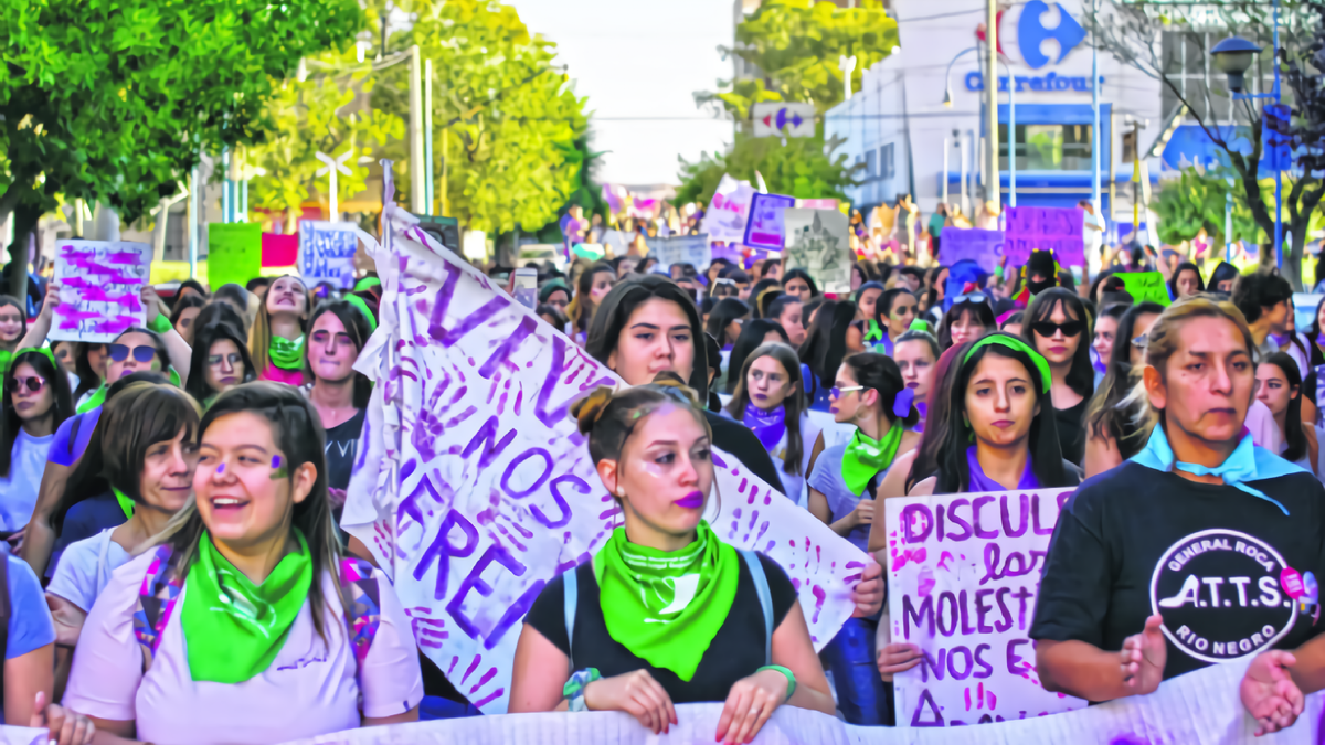 Movilización por el 8M en Neuquén. Fuente: (Twitter)