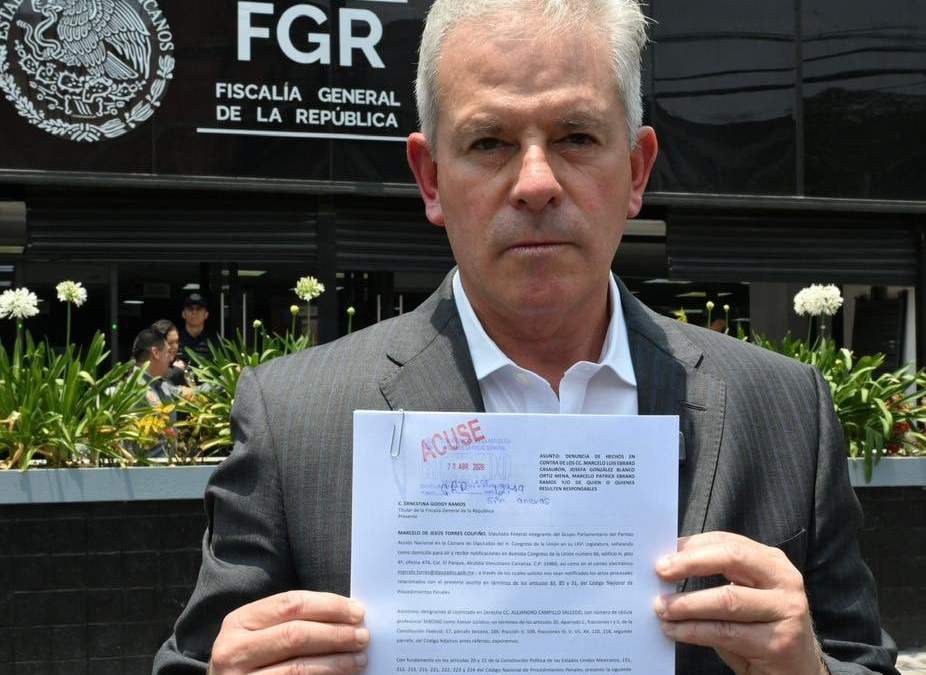 El diputado federal panista Marcelo Torres Cofiño presentó la denuncia