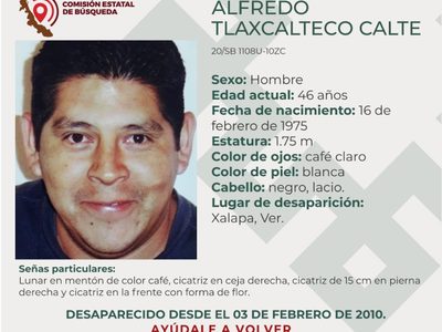 Familiares de Tlaxcalteco Calte exigen al gobierno saber si está vivo, a 12 años de su desaparición