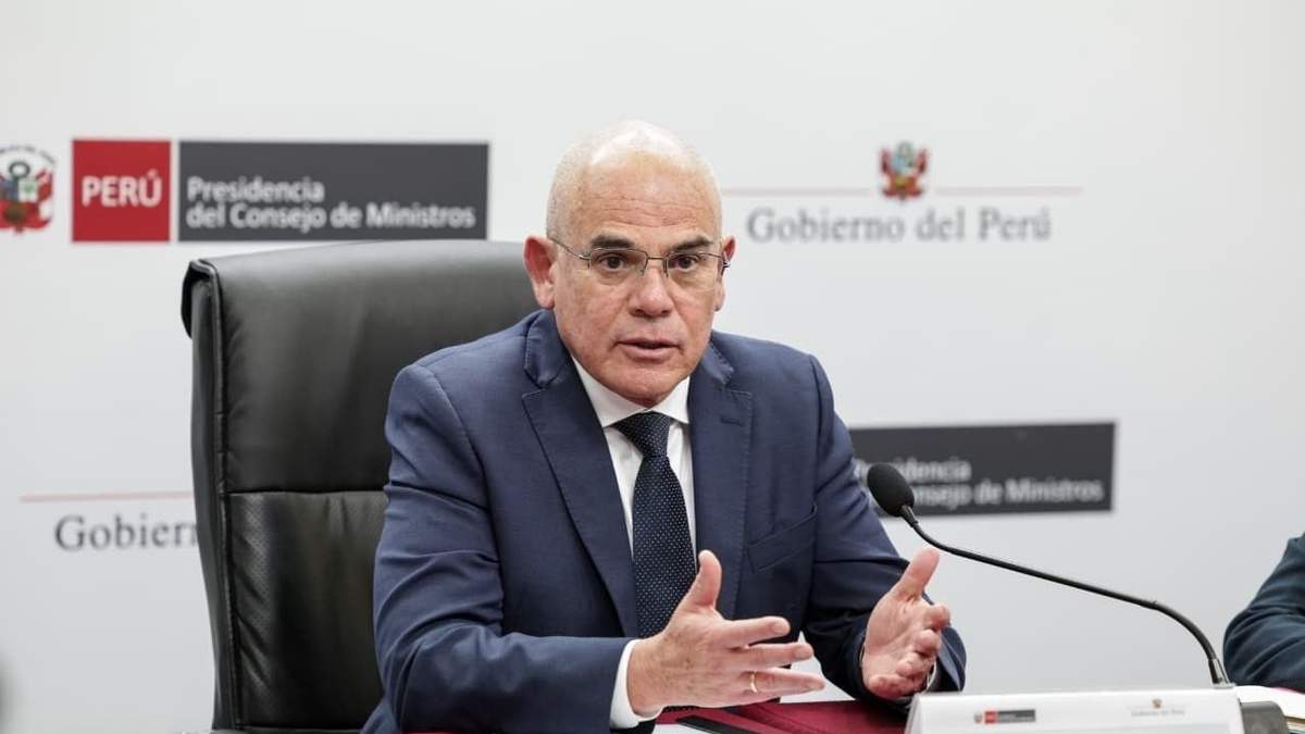 El presidente del Consejo de Ministros de Perú, Ernesto Álvarez