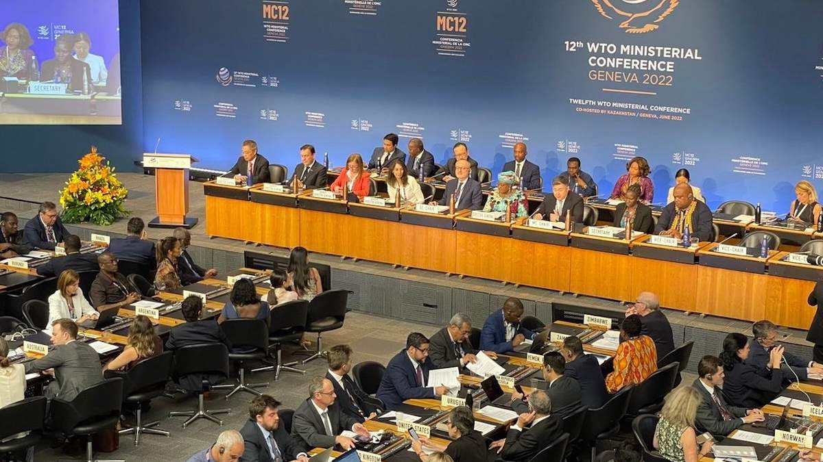 Reunión de la Organización Mundial de Comercio en Ginebra