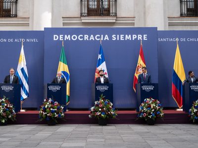 Boric, Lula, Sánchez, Orsi y Petro llamaron a “hacer frente a los discursos de odio”