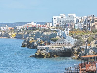 En Las Grutas: impactantes imágenes de tres ballenas en Río Negro