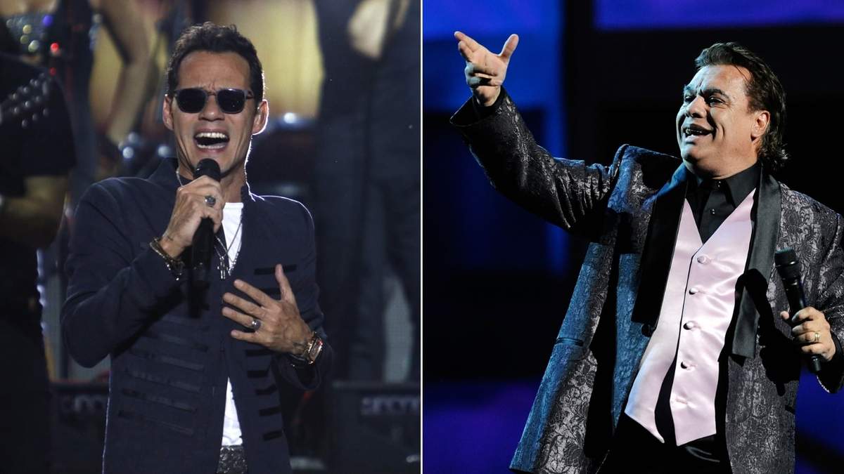 Marc Anthony y Juan Gabriel. Fuente: (Instagram)