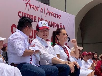 “Rocío va a ganar la gubernatura de Veracruz”: Sheinbaum reprocha guerra sucia contra Nahle