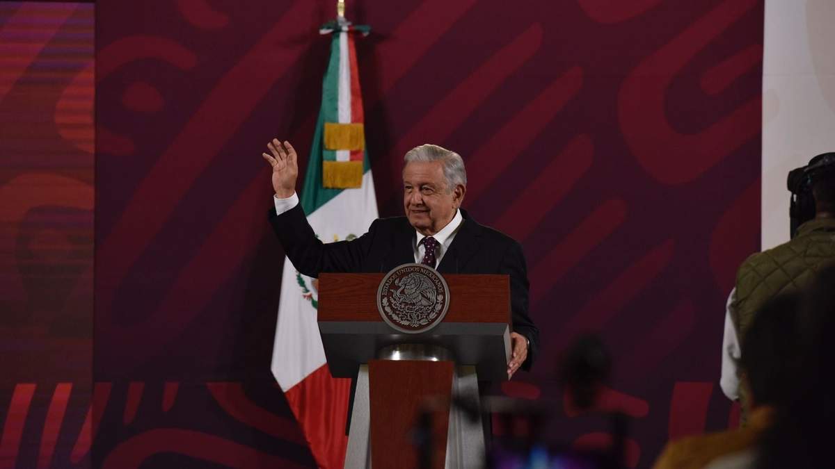 El presidente López Obrador en su conferencia del lunes