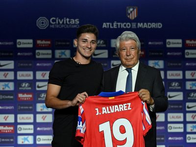 Y eso que recién llegó: el reconocimiento del Atlético Madrid con Julián Álvarez
