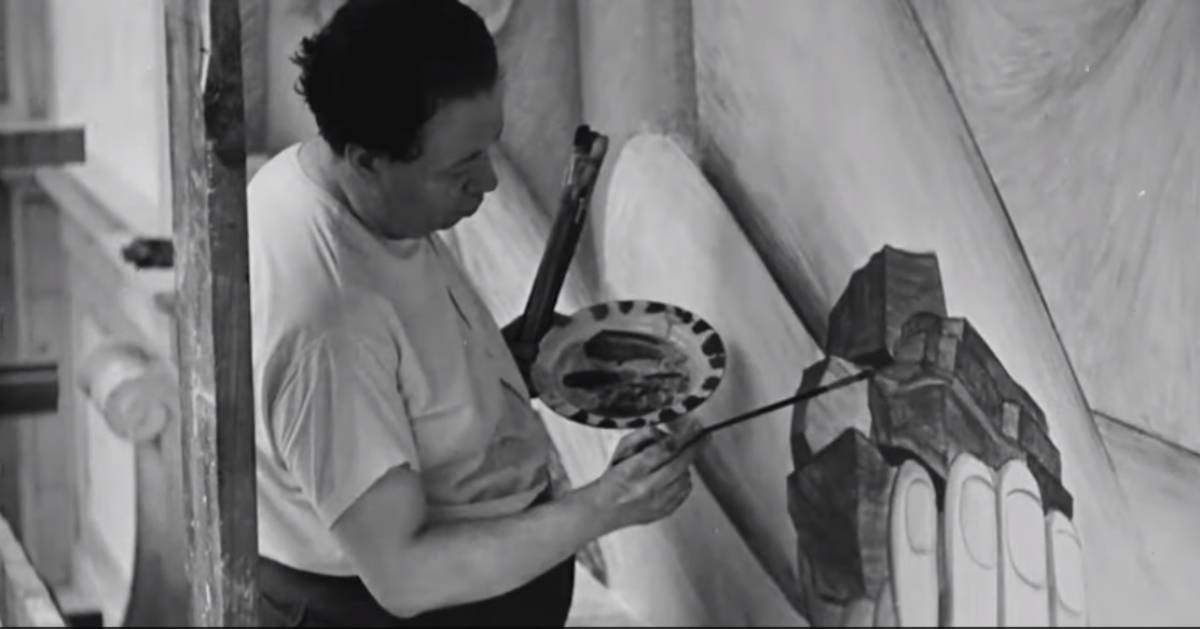 Diego Rivera en la exposición "Vida americana" del  /Museo Whitney de NY. Foto: video whitney.org