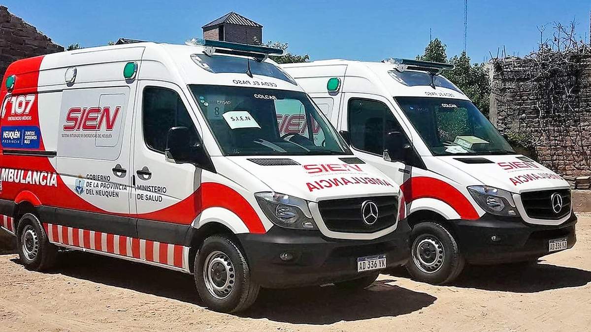 Ambulancias del SIEN. Fuente (Neuquén Informa).