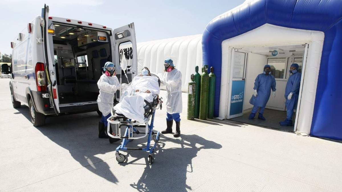 Traslado de pacientes con covid-19 en Guanajuato