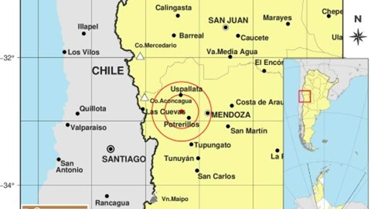 Tembló fuerte en Mendoza
