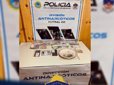 Una pareja administraba un kiosco de drogas en Cutral Co