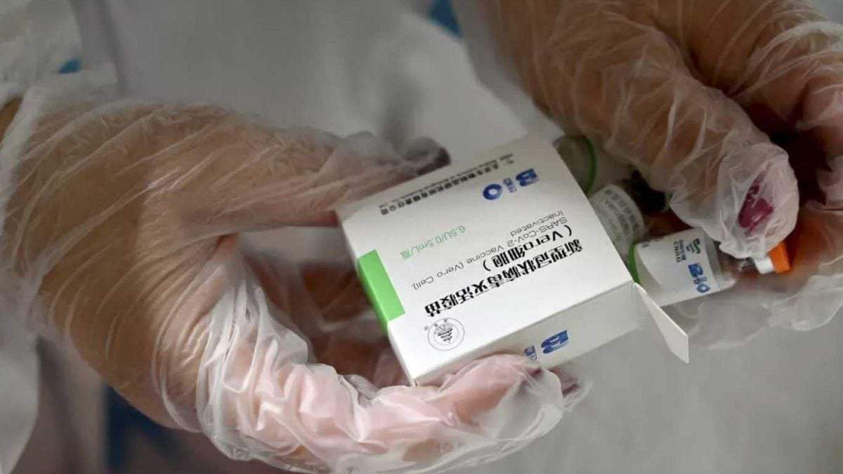 Dosis de la vacuna contra el coronavirus Sinopharm. Fuente: (Twitter)