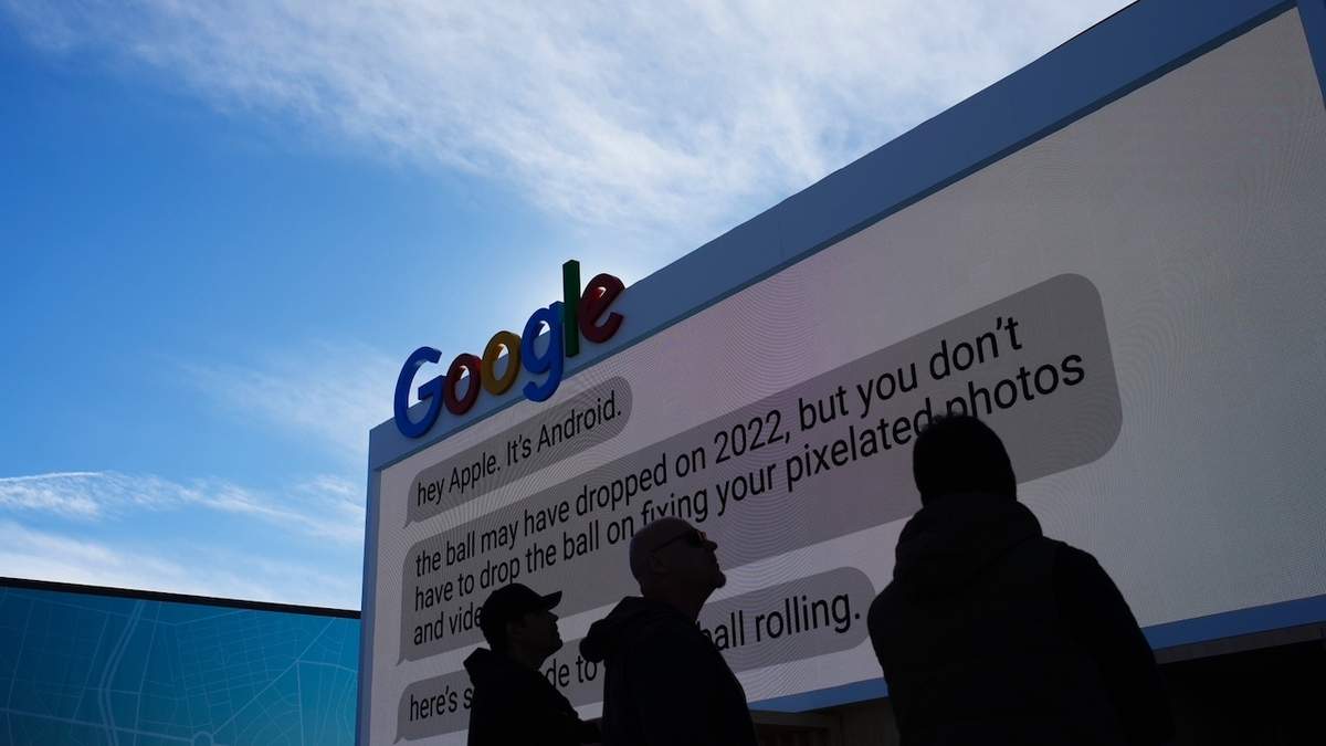 Cartel publicitario de Google en la pasada feria CES de Las Vegas