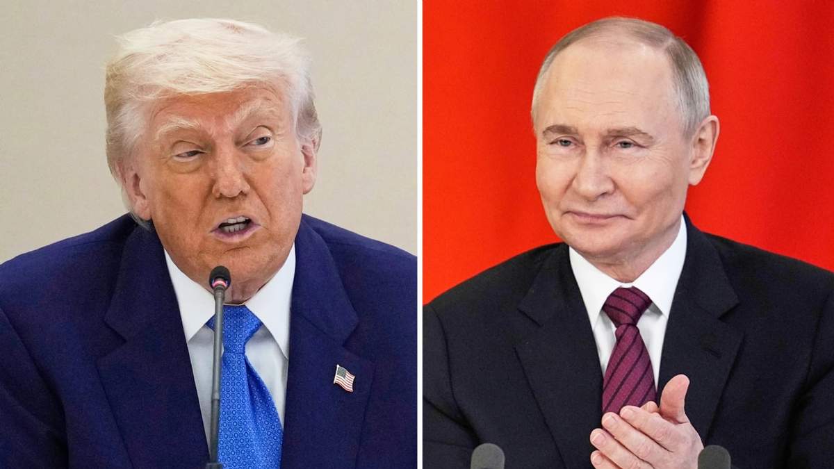 El presidente de Estados Unidos, Donald Trump, y el presidente de Rusia, Vladímir Putin