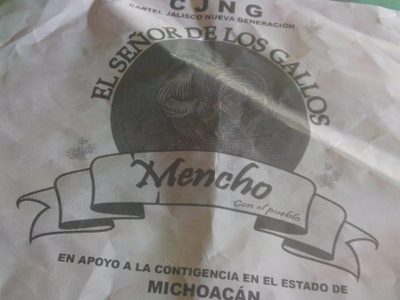 El CJNG reparte despensas "de apoyo" por covid-19 ahora en Michoacán