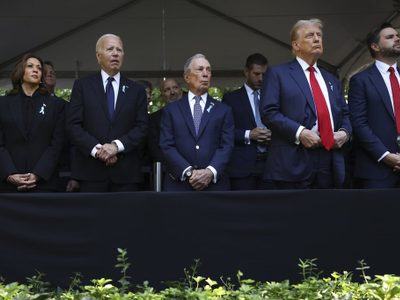 Trump y Harris se reencuentran en el homenaje a las víctimas del 11S