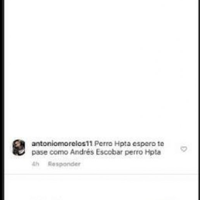 Amenazan a Tesillo tras fallar penalti: "espero que te pase como a Escobar"