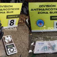Procedimiento nocturno cerca de una escuela derivó en el secuestro de drogas y efectivo