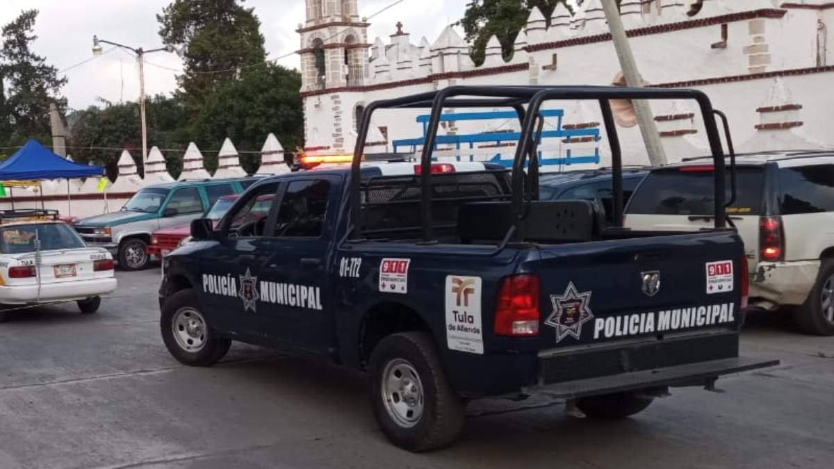 Una patrulla de la policía municipal de Tula