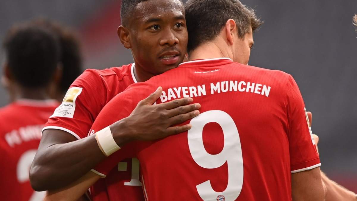 Alaba y Lewandowski. Fuente: (Instagram)