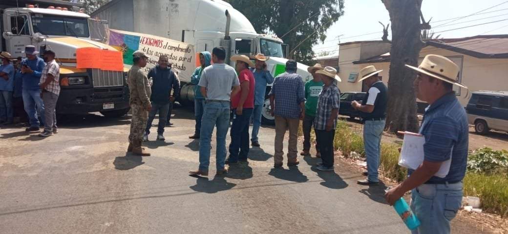 Uno de los bloqueos en Michoacán