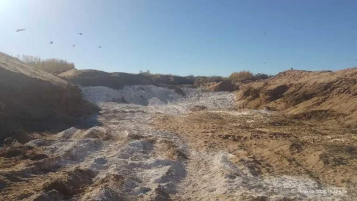 El terreno donde se realizó la fosa. Fuente: (Facebook)