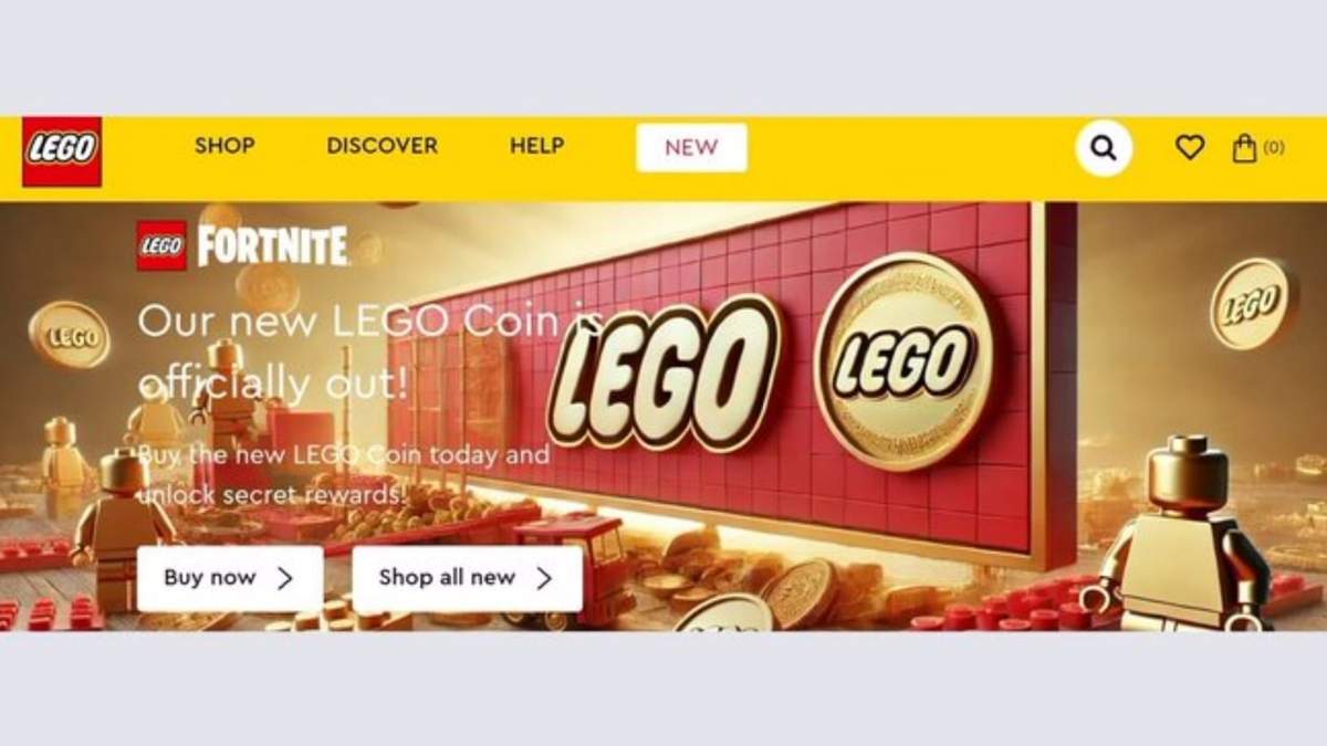 Un hackeo a la web de LEGO mostró brevemente el anuncio de una criptoestafa