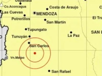 Fuerte sismo se sintió en el Valle de Uco