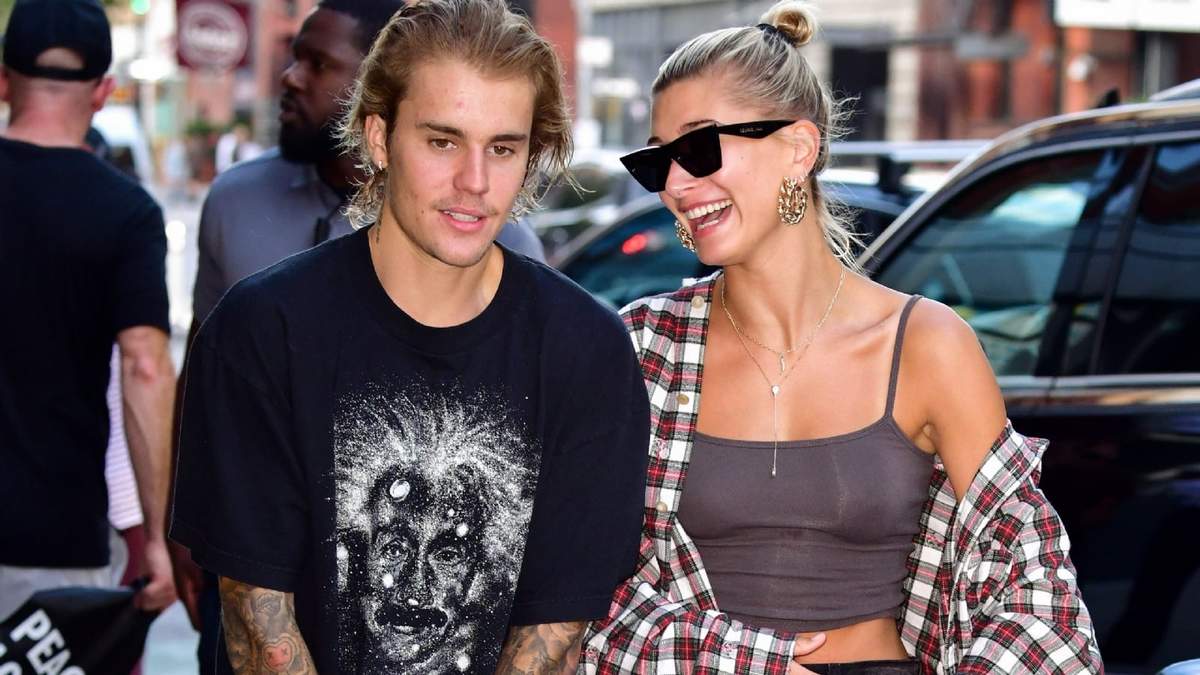 Justin Bieber y Hailey Baldwin. Fuente: (Twitter)