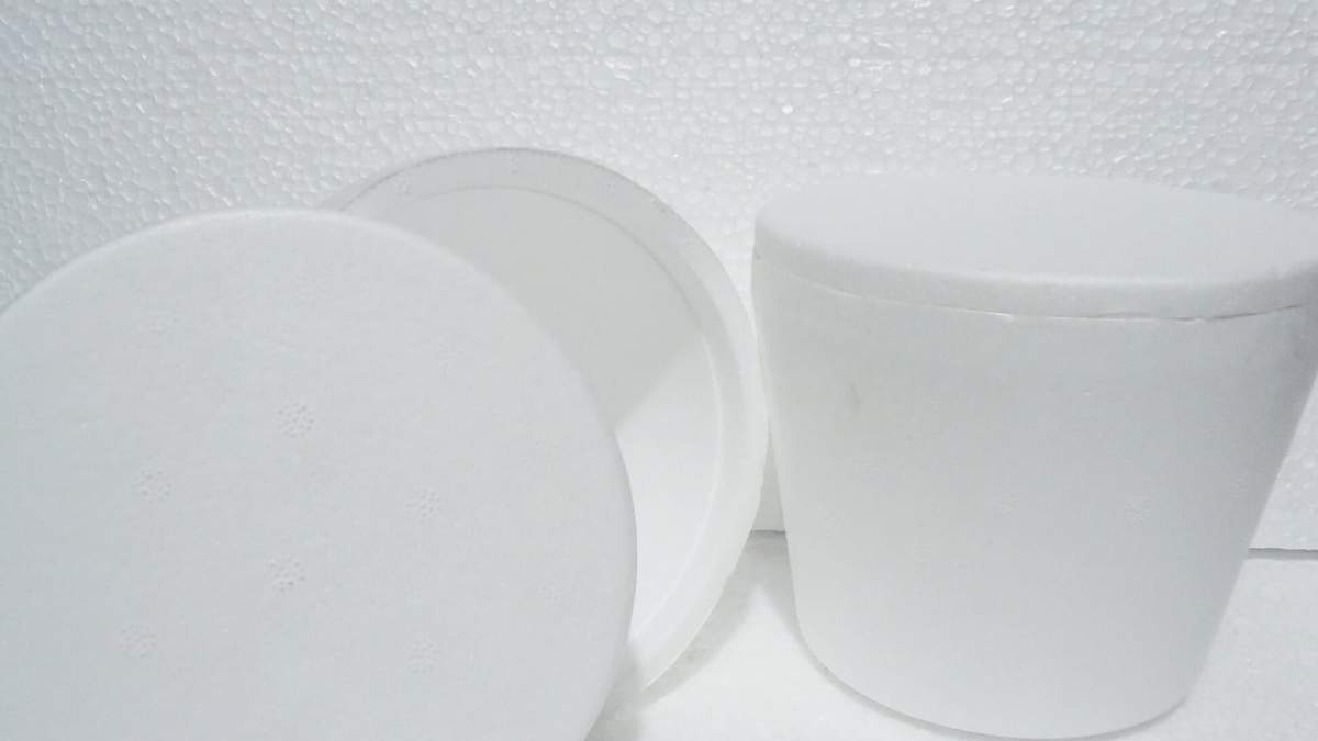 Envases de telgopor. Fuente: (X)