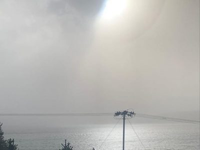 Volcán Villarrica: la ceniza causó alarma entre vecinos y turistas que estaban en el lago Nahuel Hua