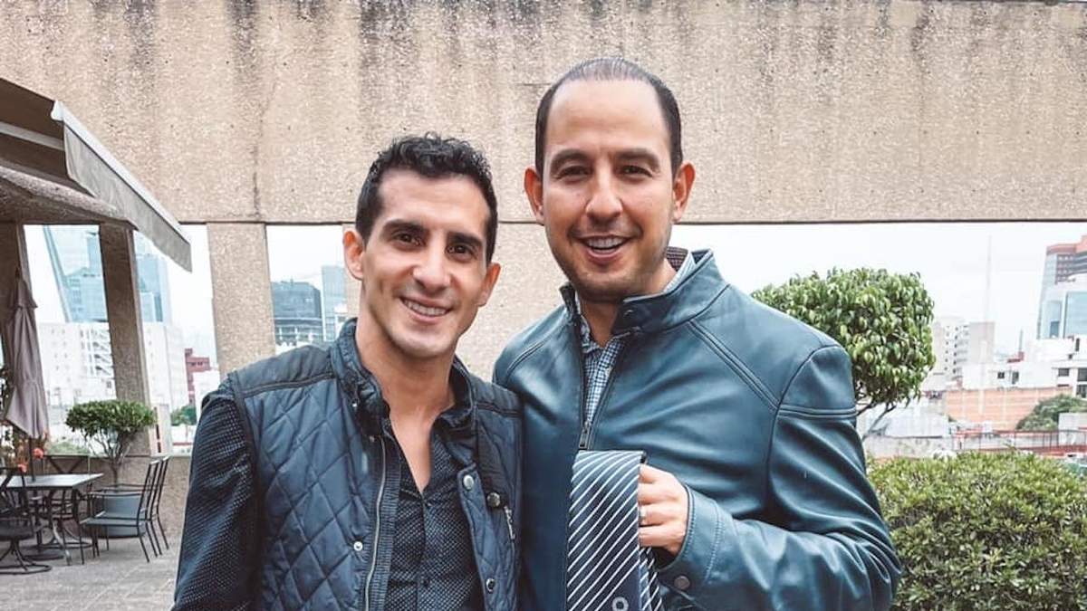 El clavadista y el líder nacional del PAN, en imagen de agosto de 2021