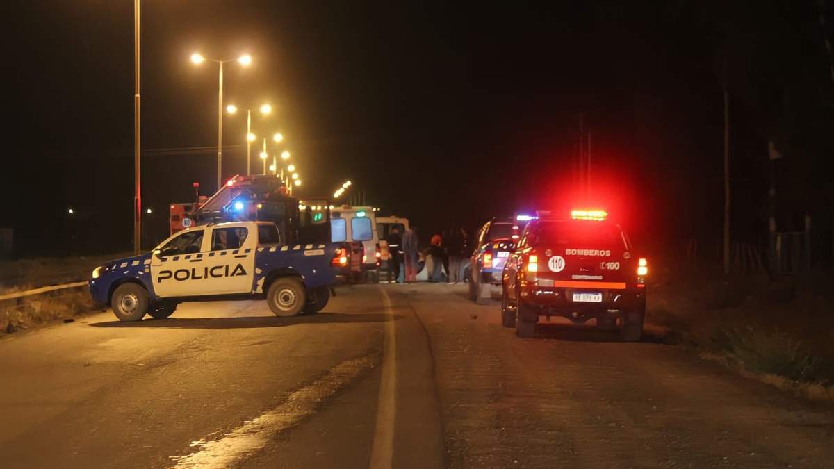Accidente vial en Centenario. Fuente: (Twitter)