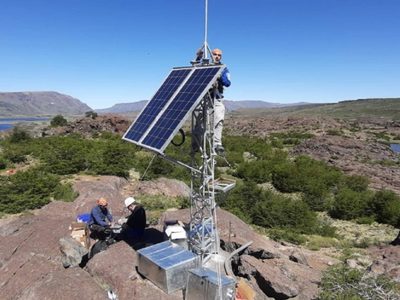 Monitoreo del volcán Copahue: finalizó la instalación de dos estaciones sismológicas