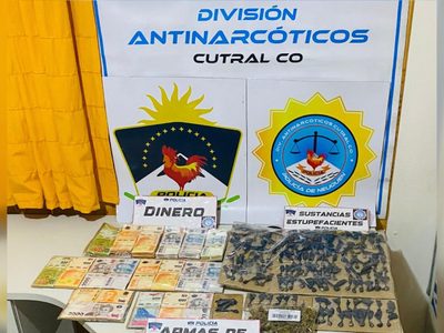 Kiosco narco en Cutral Co: incautan cocaína, dinero y vehículos tras una denuncia anónima y vigilancia
