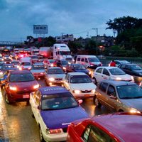 Imágenes del hundimiento en el Paso Exprés de la México-Cuernavaca