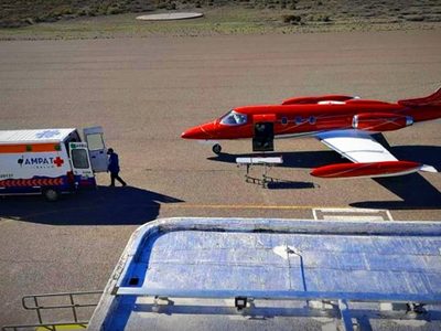 Alerta coronavirus: primer vuelo sanitario en la Patagonia