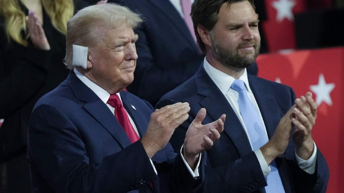 Donald Trump y JD Vance en la Convención Nacional Republicana