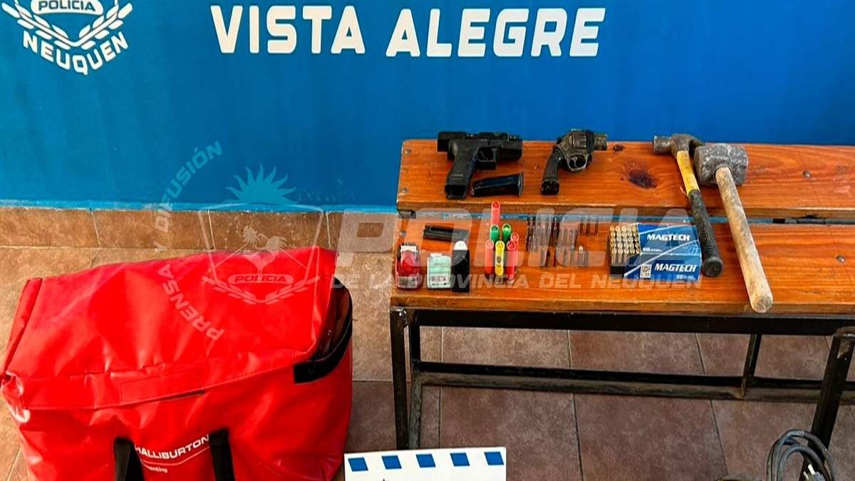 El secuestro realizado por la Comisaría 49 de Vista Alegre en el allanamiento. Fuente (Policía de Neuquén)