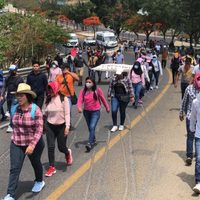 Normalistas marchan en Chiapas para exigir la liberación de 95 jóvenes detenidos