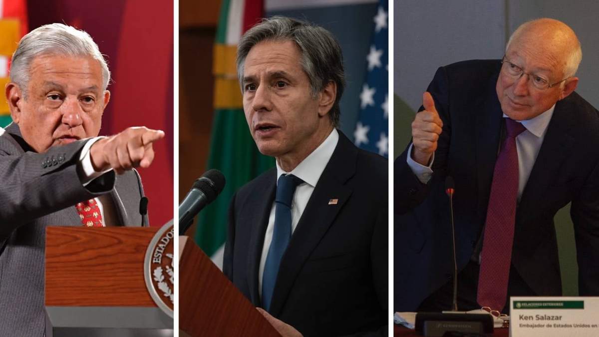 López Obrador, Blinken y Salazar