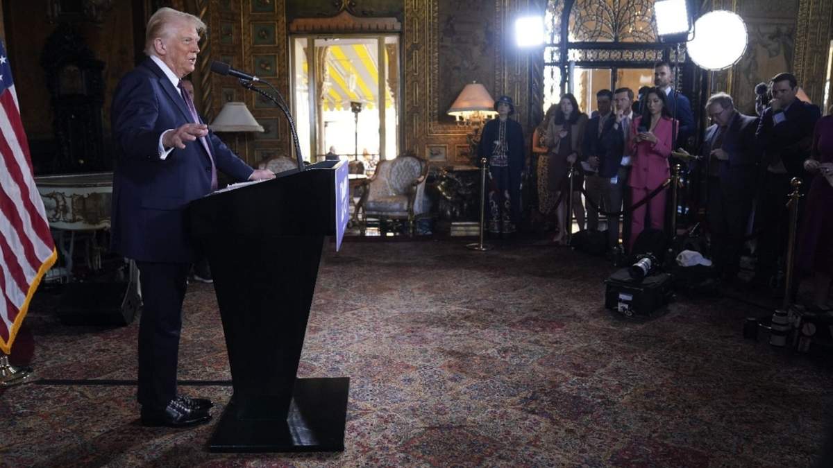 Trump en su residencia de Mar-a-Lago