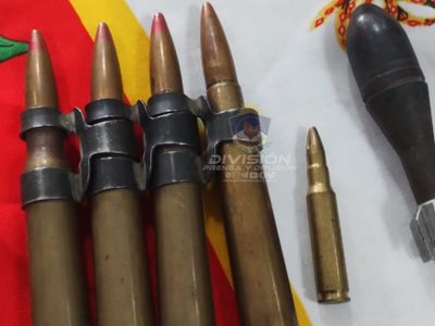 En una vivienda de Zapala hallaron armas de fuego, municiones antiaéreas y hasta un mortero