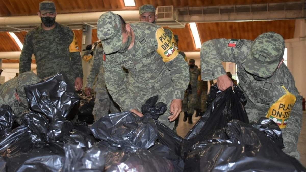 La Sedena ha entregado más de 200 toneladas en apoyos en Tabasco