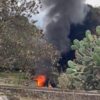 Pobladores de Mexicaltongo protestan por incendio en un pozo de agua