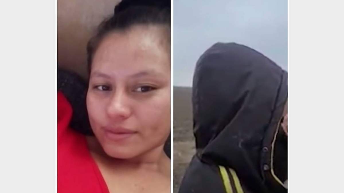Meylin y su hijo Wilton, en el video grabado por un agente fronterizo de EU