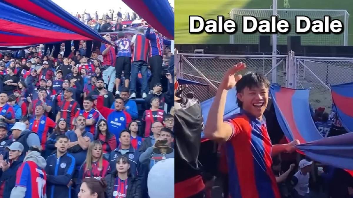 Es japonés, quiso practicar su español con un desconocido y terminó en la hinchada de San Lorenzo