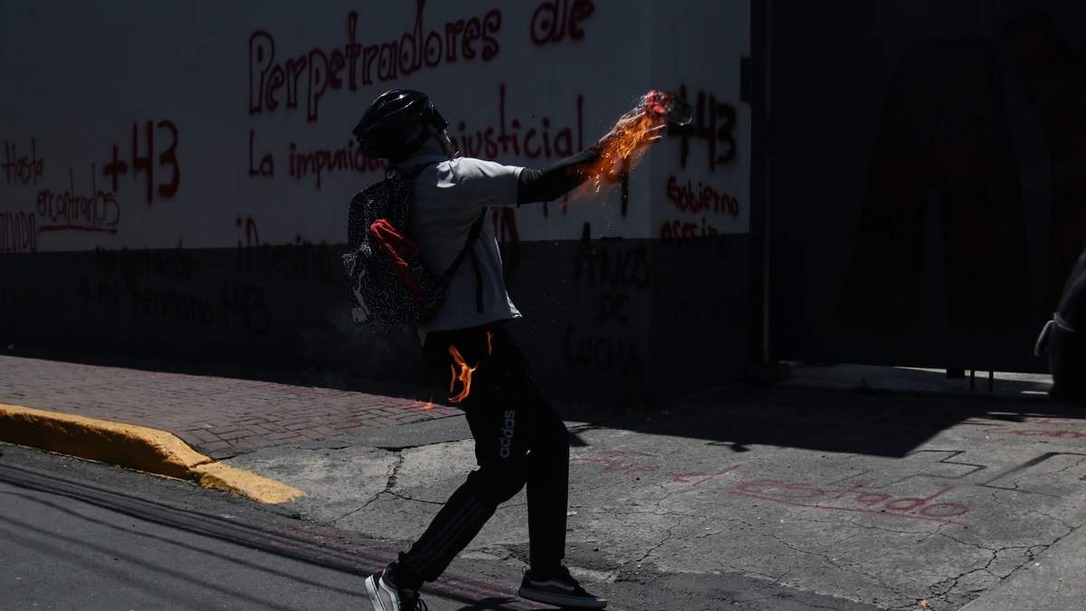 Protesta en las instalaciones de la Magdalena Contreras
