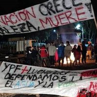 Los accesos a Vaca Muerta fueron bloqueados por la comunidad mapuche
